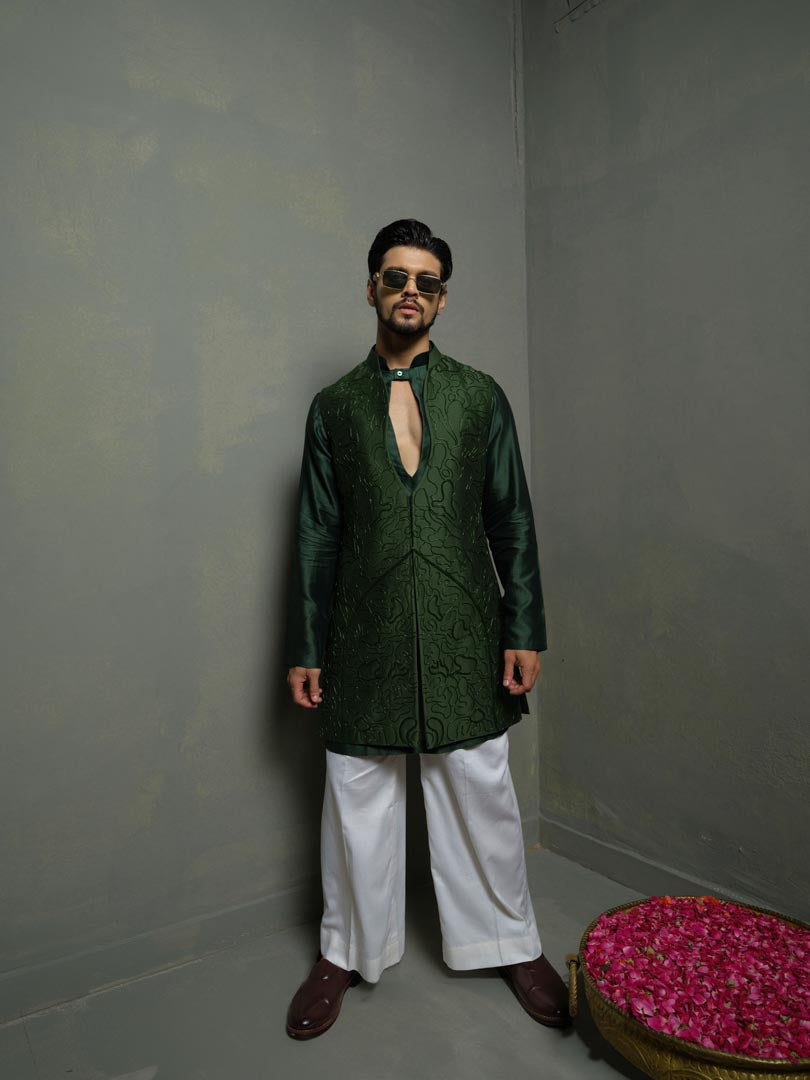 Forest long jacket Set