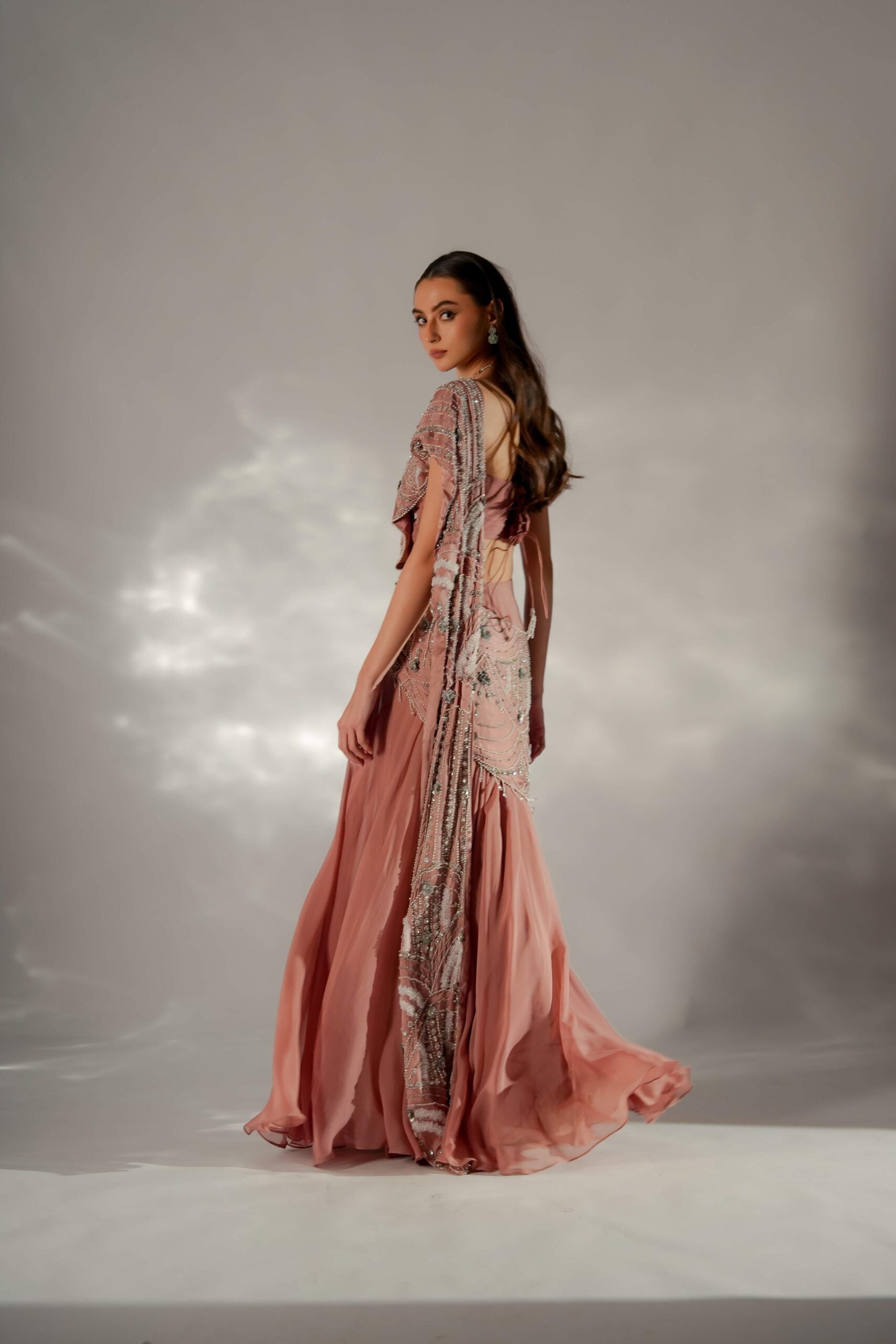 Moon veil Drape Saree