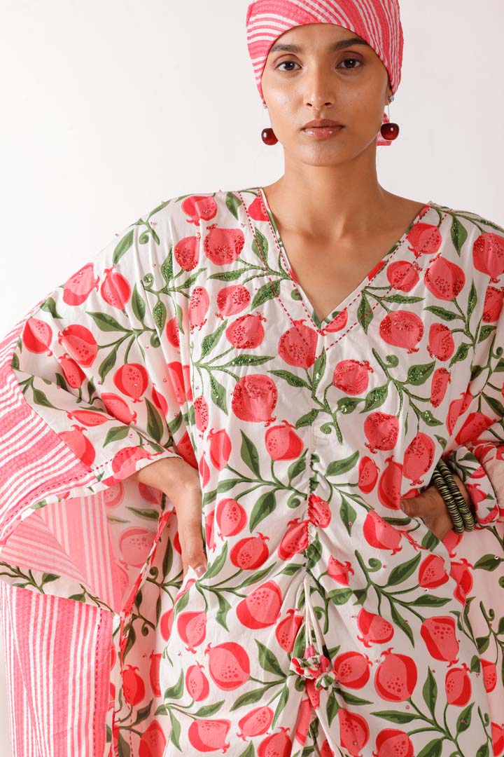 POMEGRANATE KAFTANNK-PG-KF-01-RS-S-25