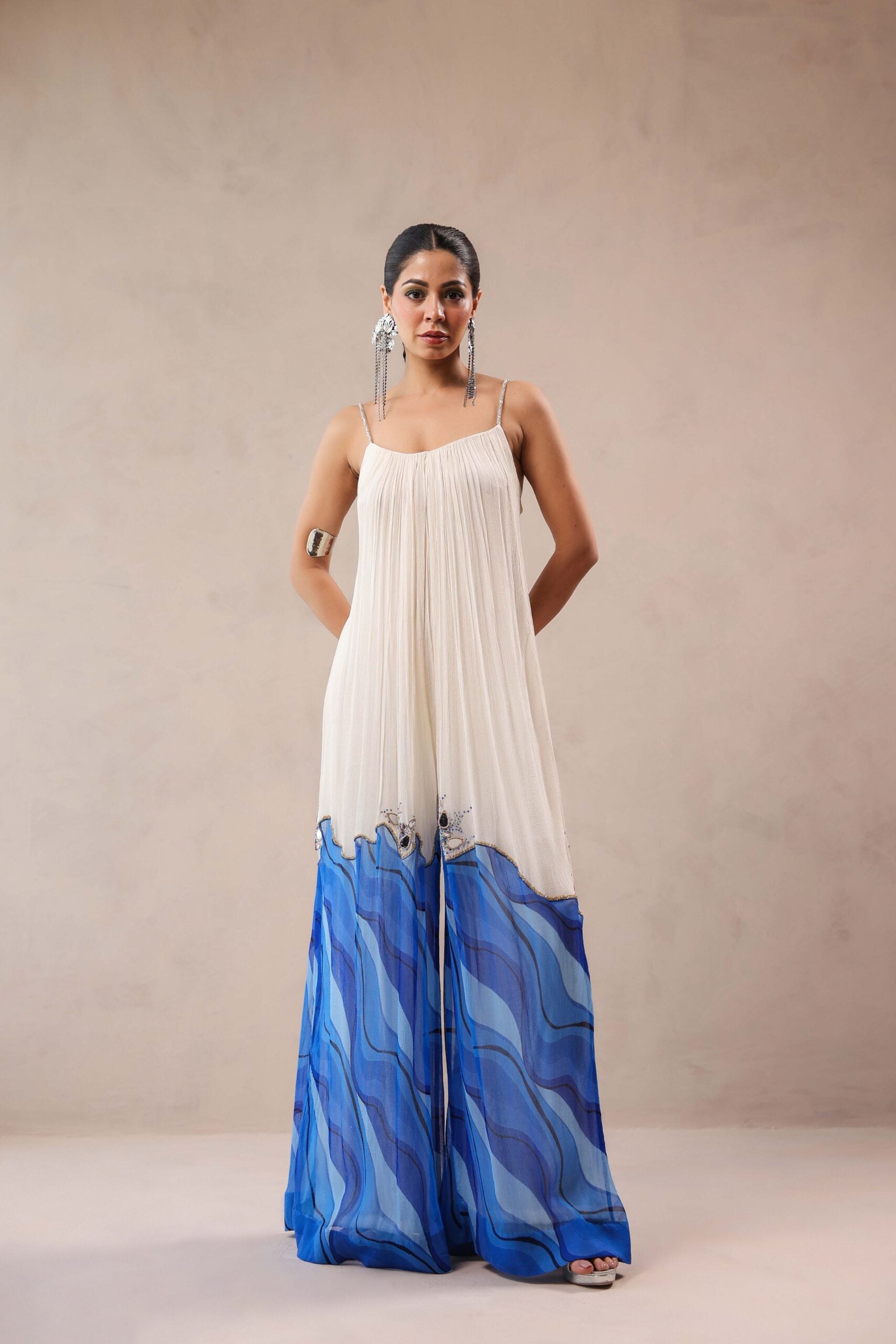 The L.A Bling Mirror ruched jumpsuit