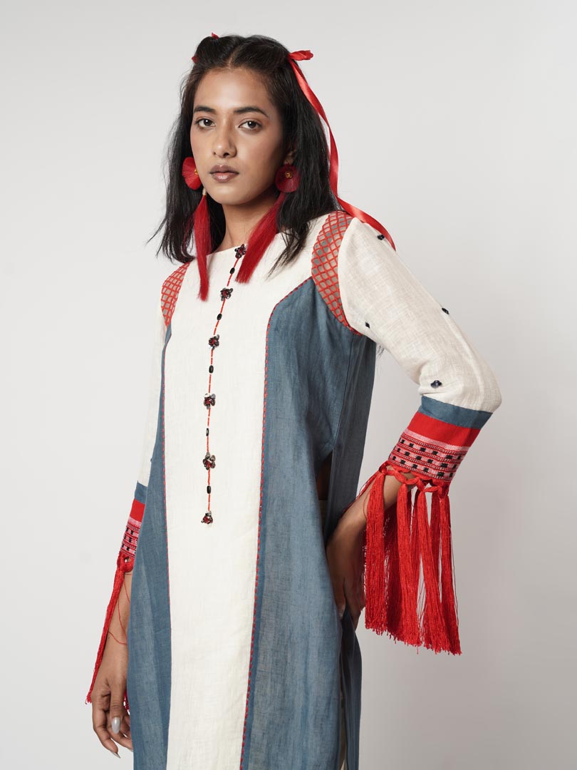 BLOCK FRING KURTA