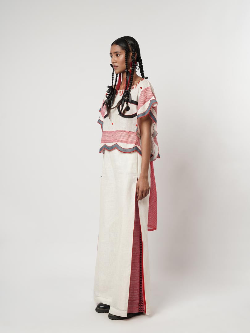 KAFTAN EYE CROPTOP SET