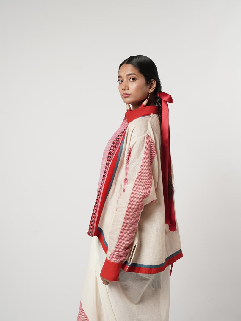 DRAPE LUNGI LAYERED ENSEMBLE