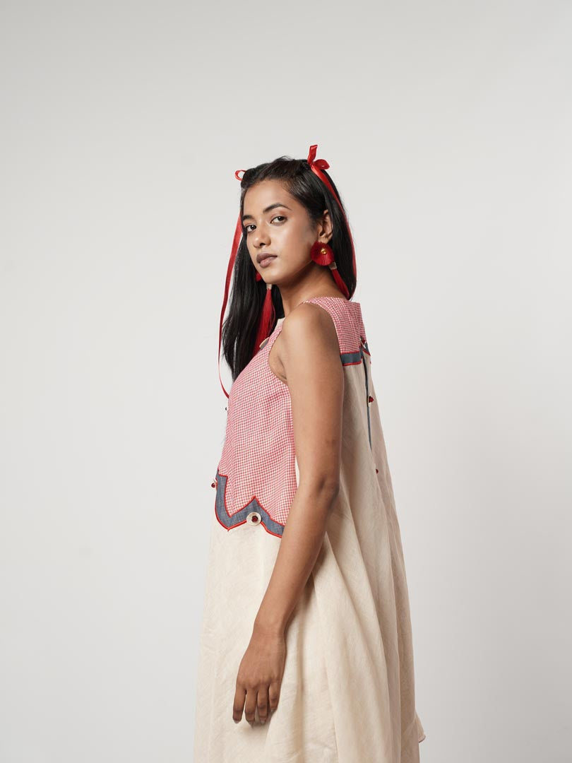 GAMCHA SCALLOPED TUNIC SET