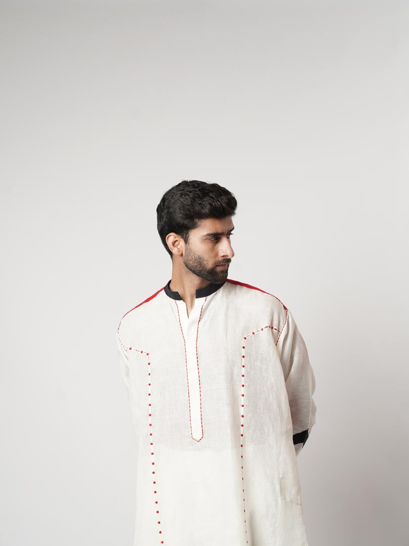 RUBY BINDI PANELLED OVERSIZED GUSSET KURTA SET