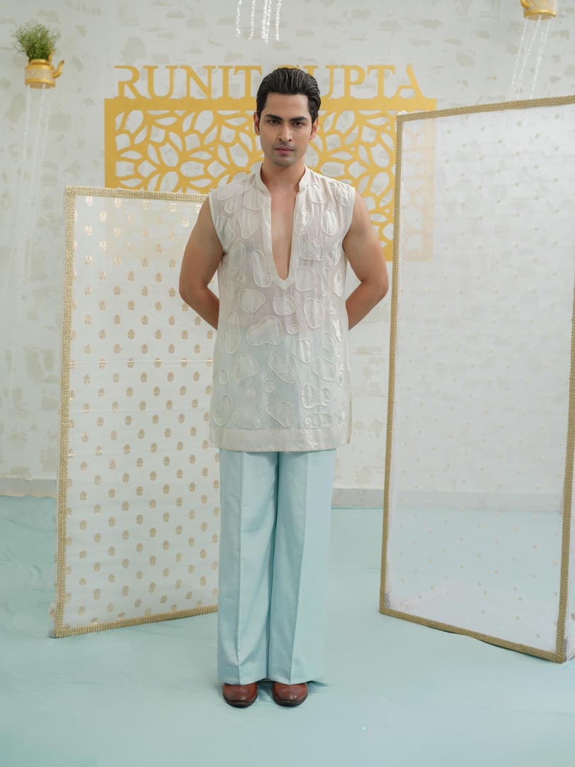 Amoeba Sleeveless Kurta set