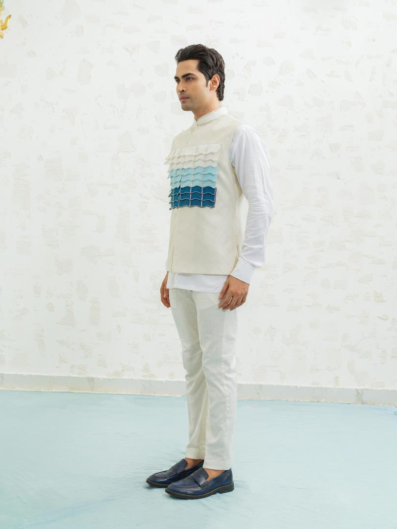 Blue Ombre Flap Bundi set