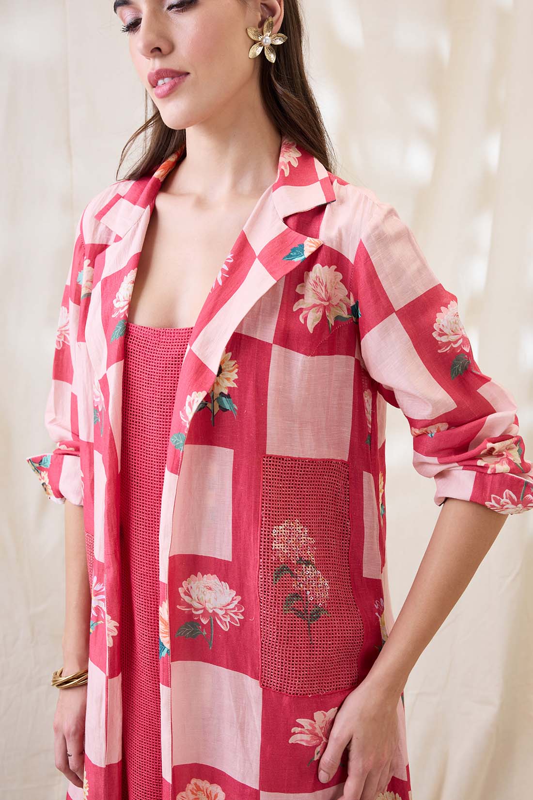 Ravya dress with embellished jacket SP4630