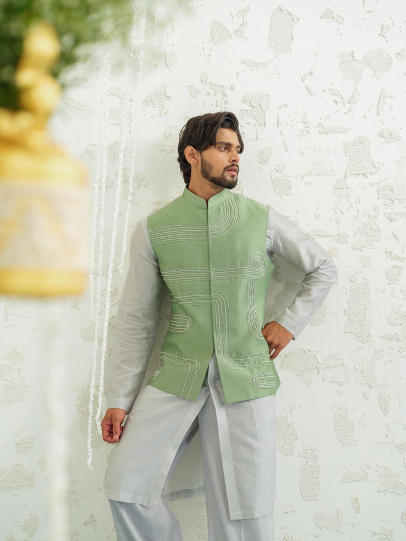 Geomtry Seafoam Bundi set