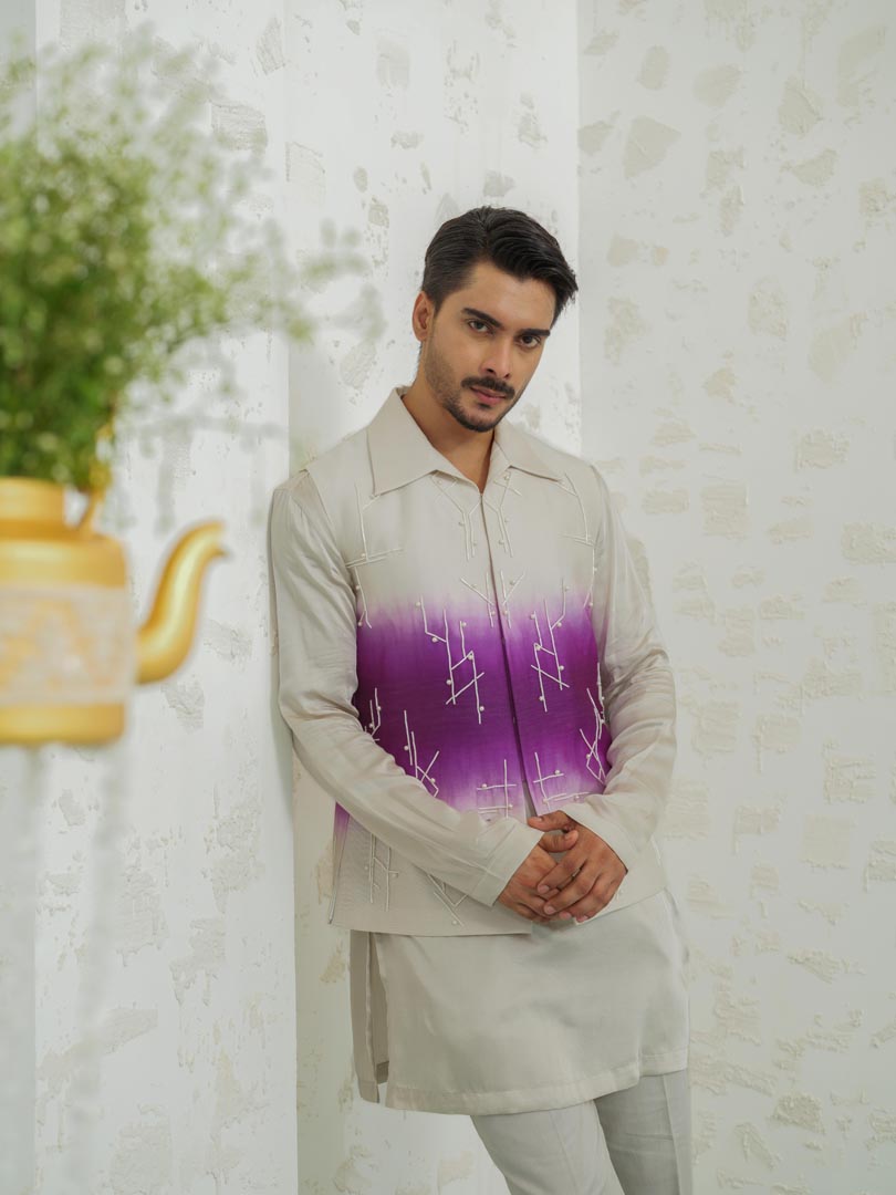 Purple Ombre Geomtry Bundi only