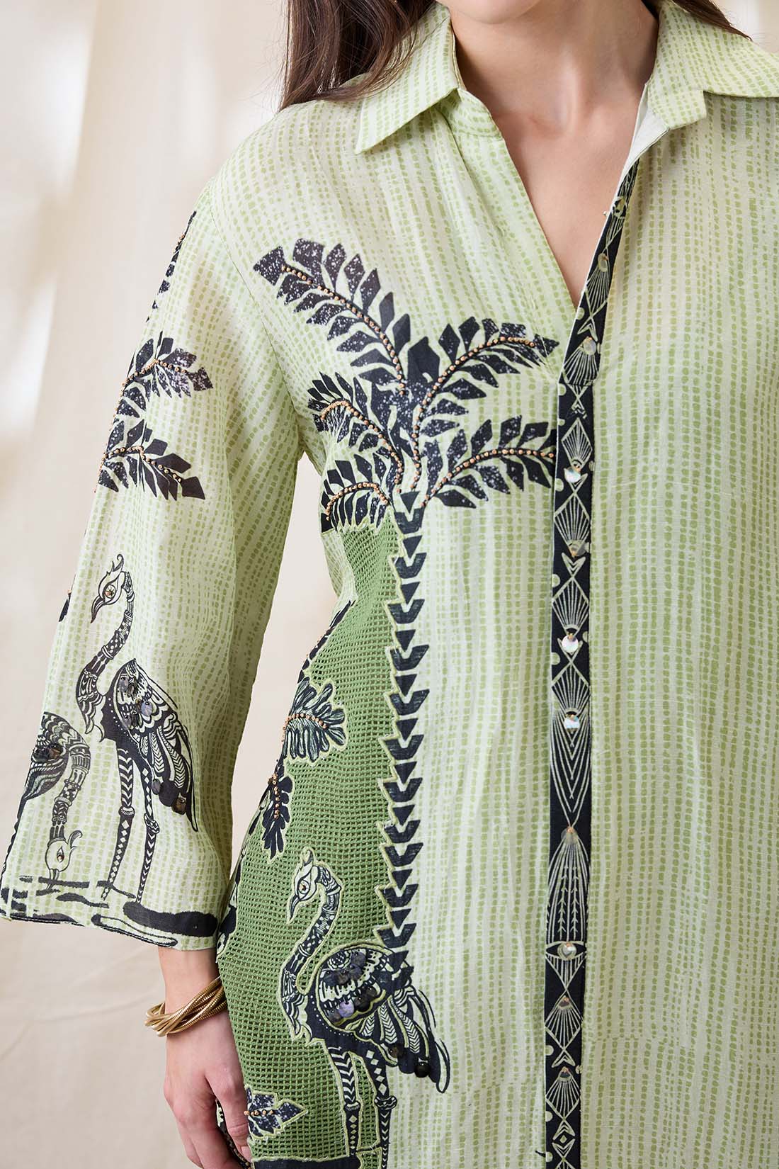 Noorani embellished boxy dress SP4652