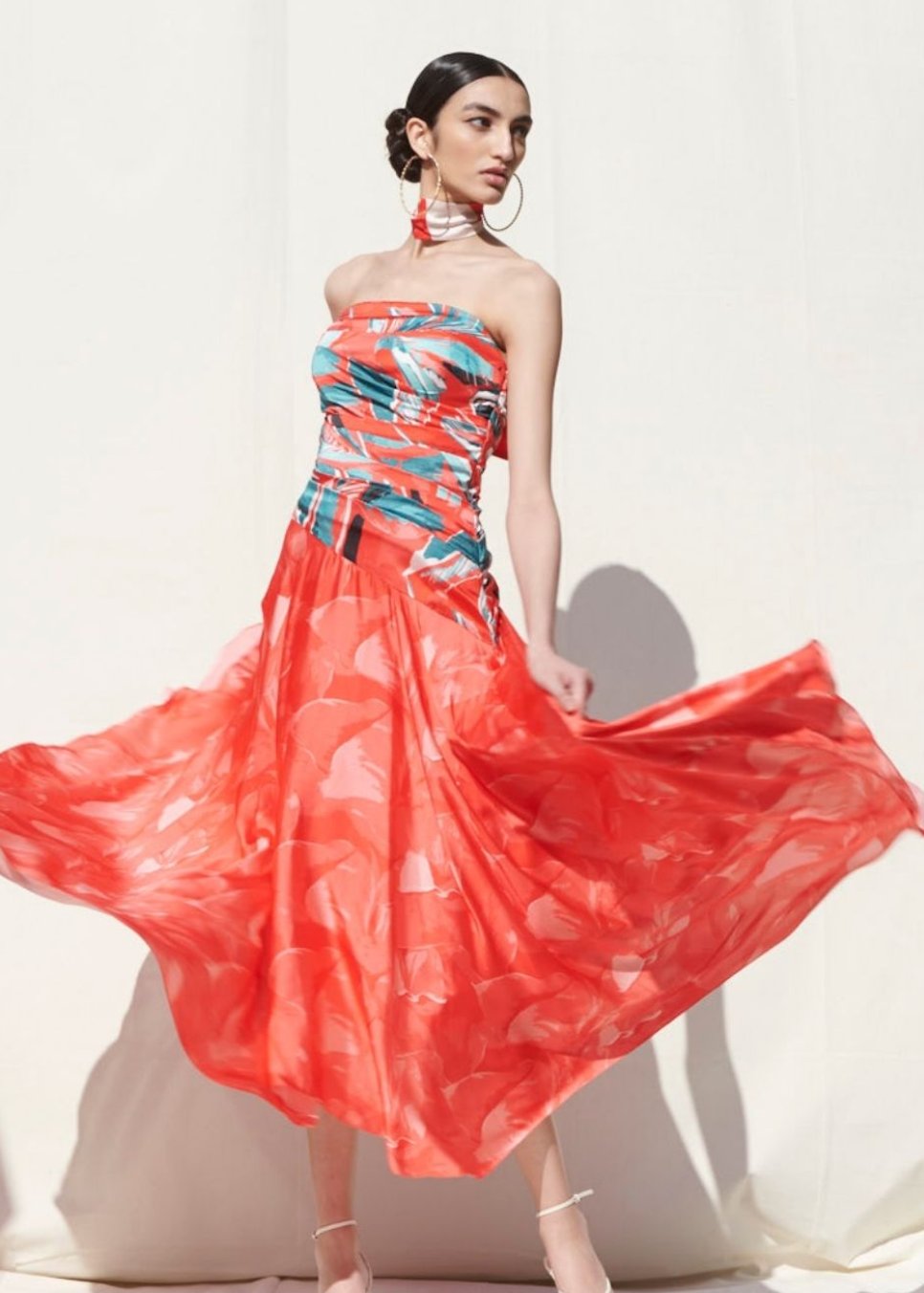 Draped Off Shoulder Dress