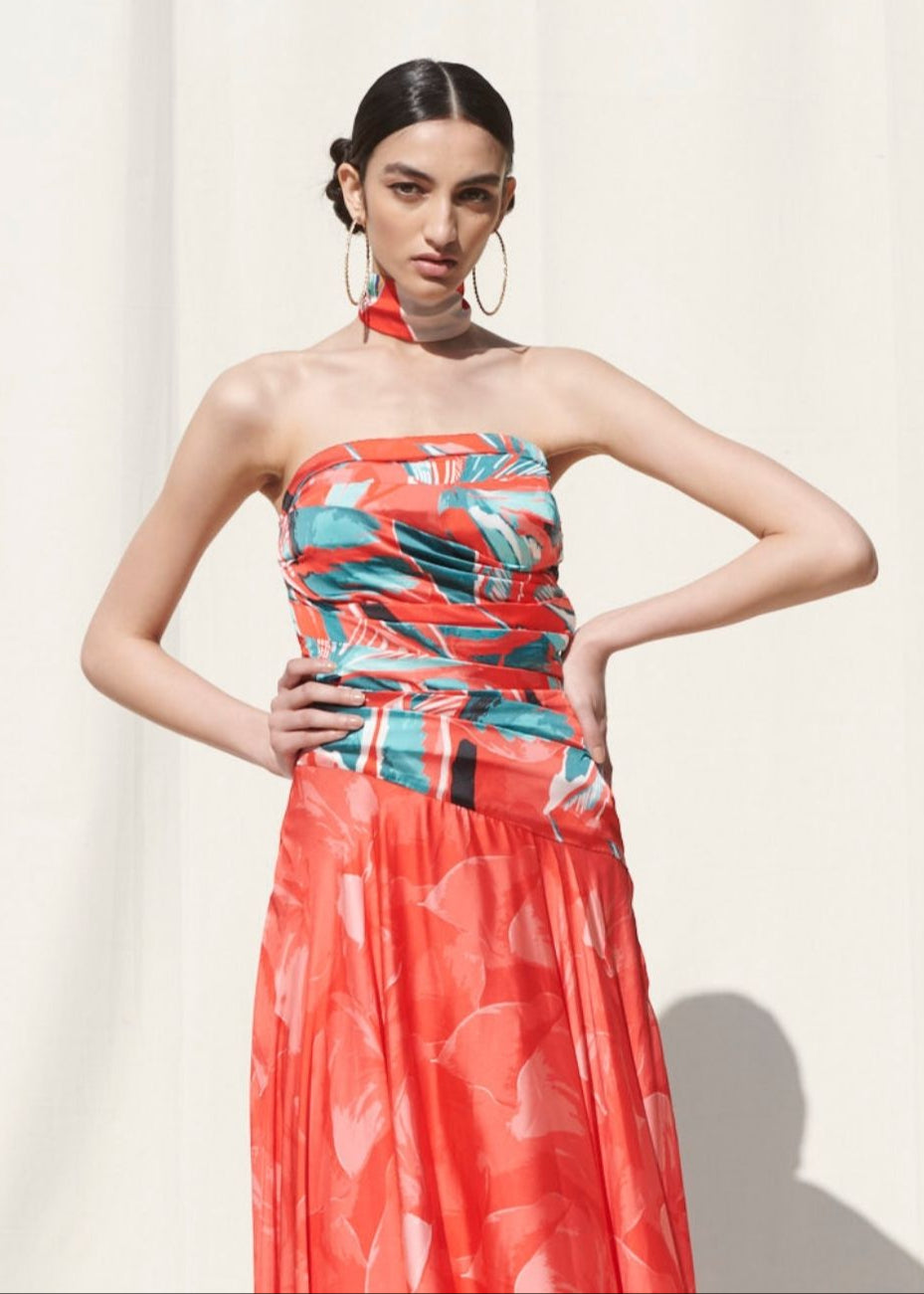 Draped Off Shoulder Dress