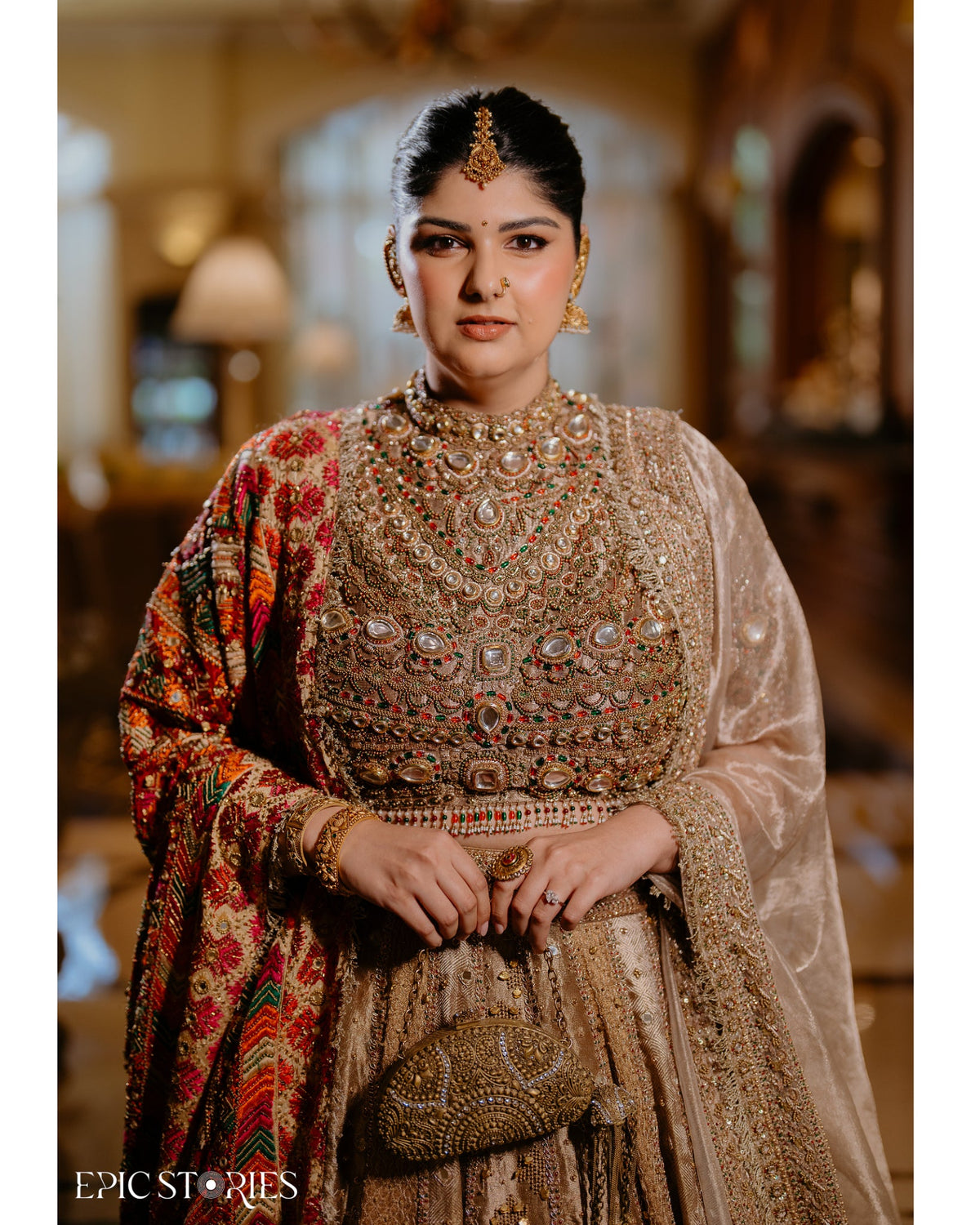 Anshula in Swarnali Bridal Lehenga Set