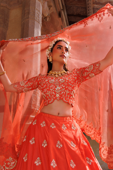 Sunlit Symphony Lehenga set