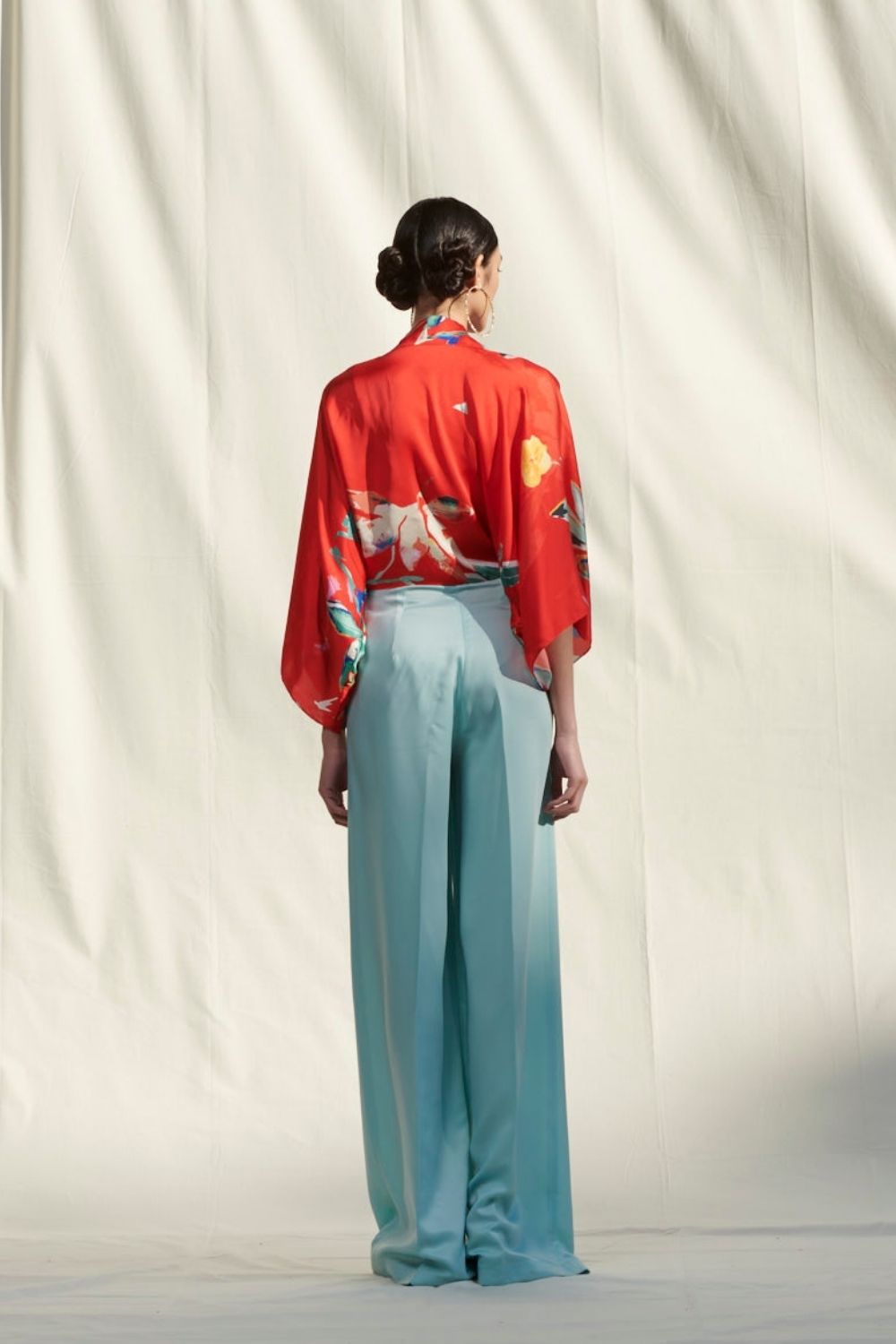 Tropical Kaftan Top & Pants Set