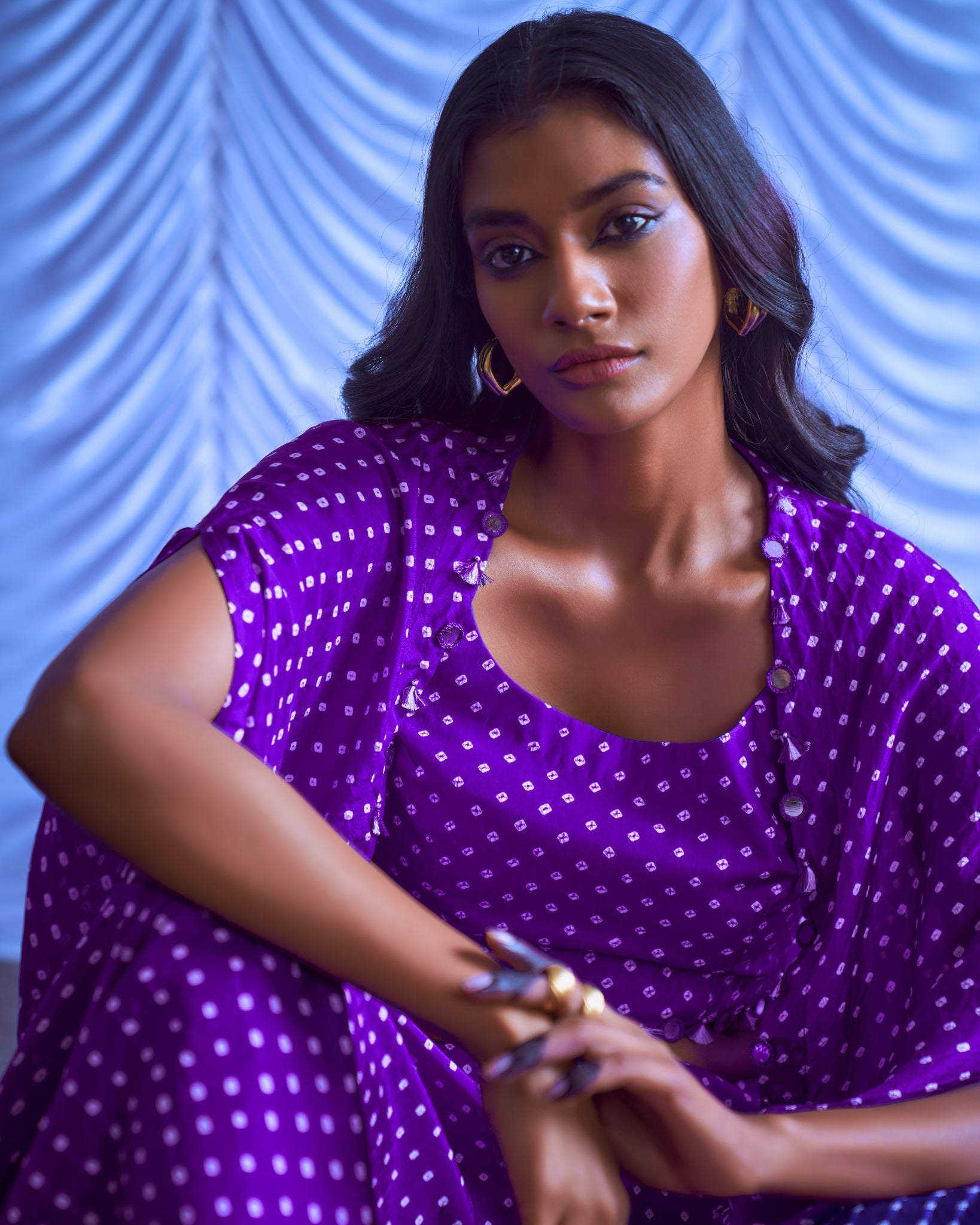 Bandhni fusion set