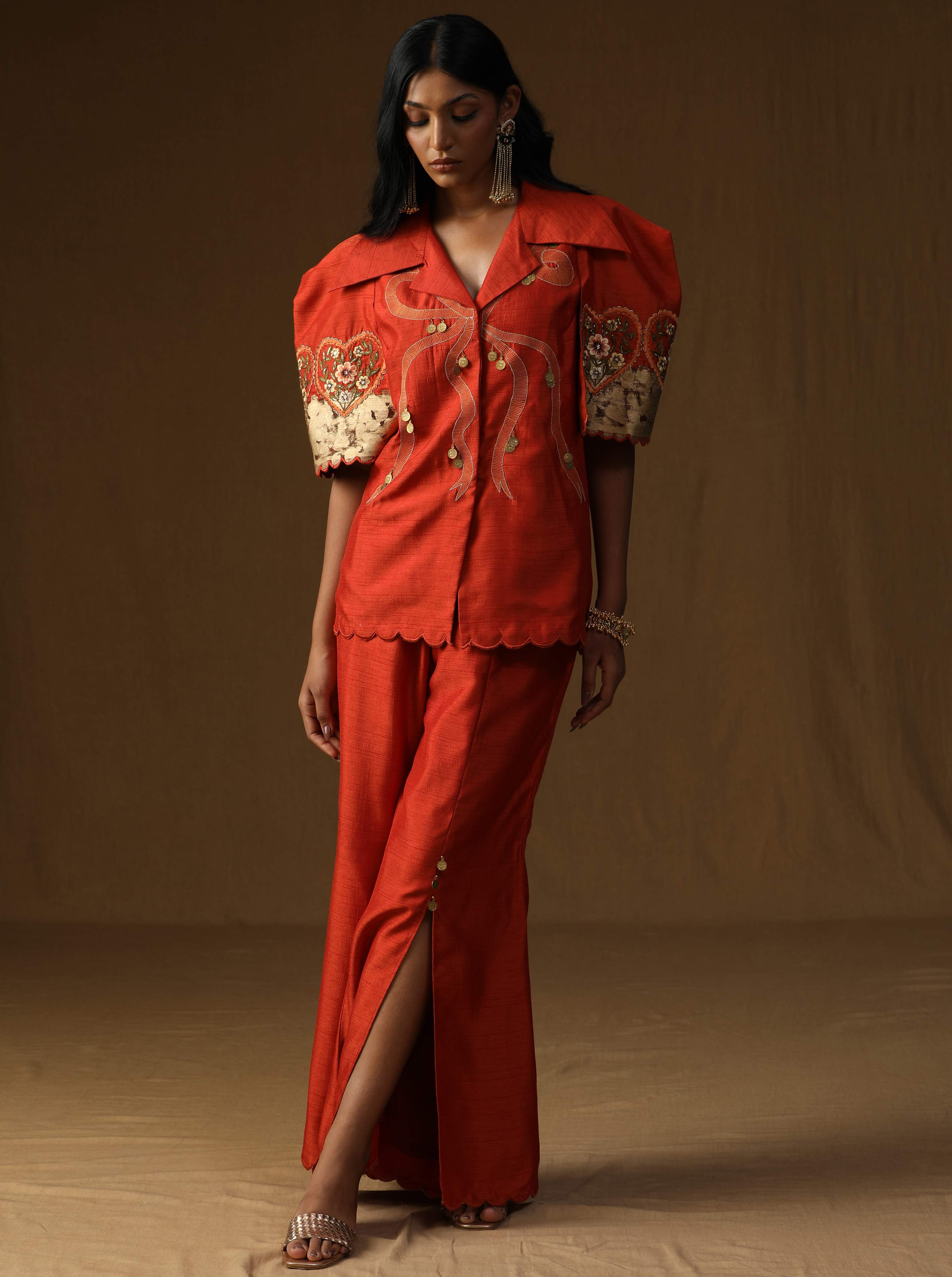 Chitra Kesar Noor � The Artisan Rooh Co-ord Set
