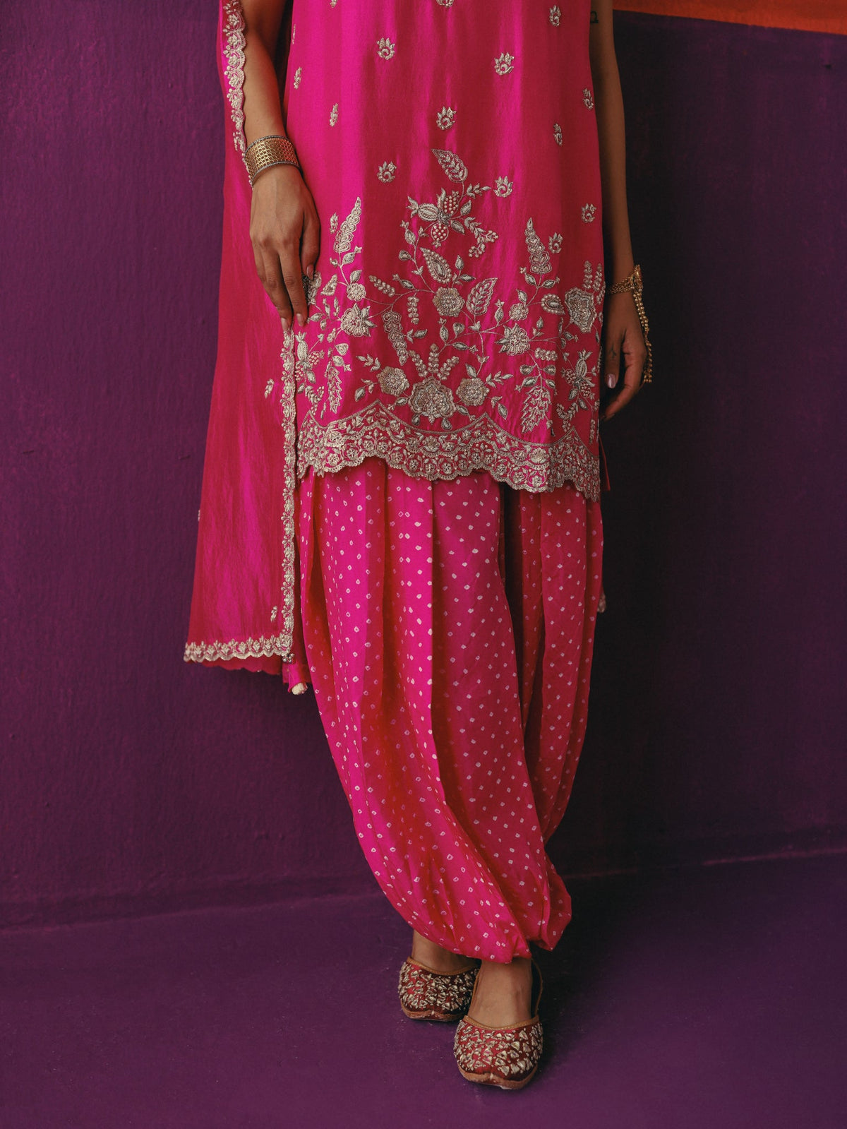 Rani Gulab Balloon Pant Set