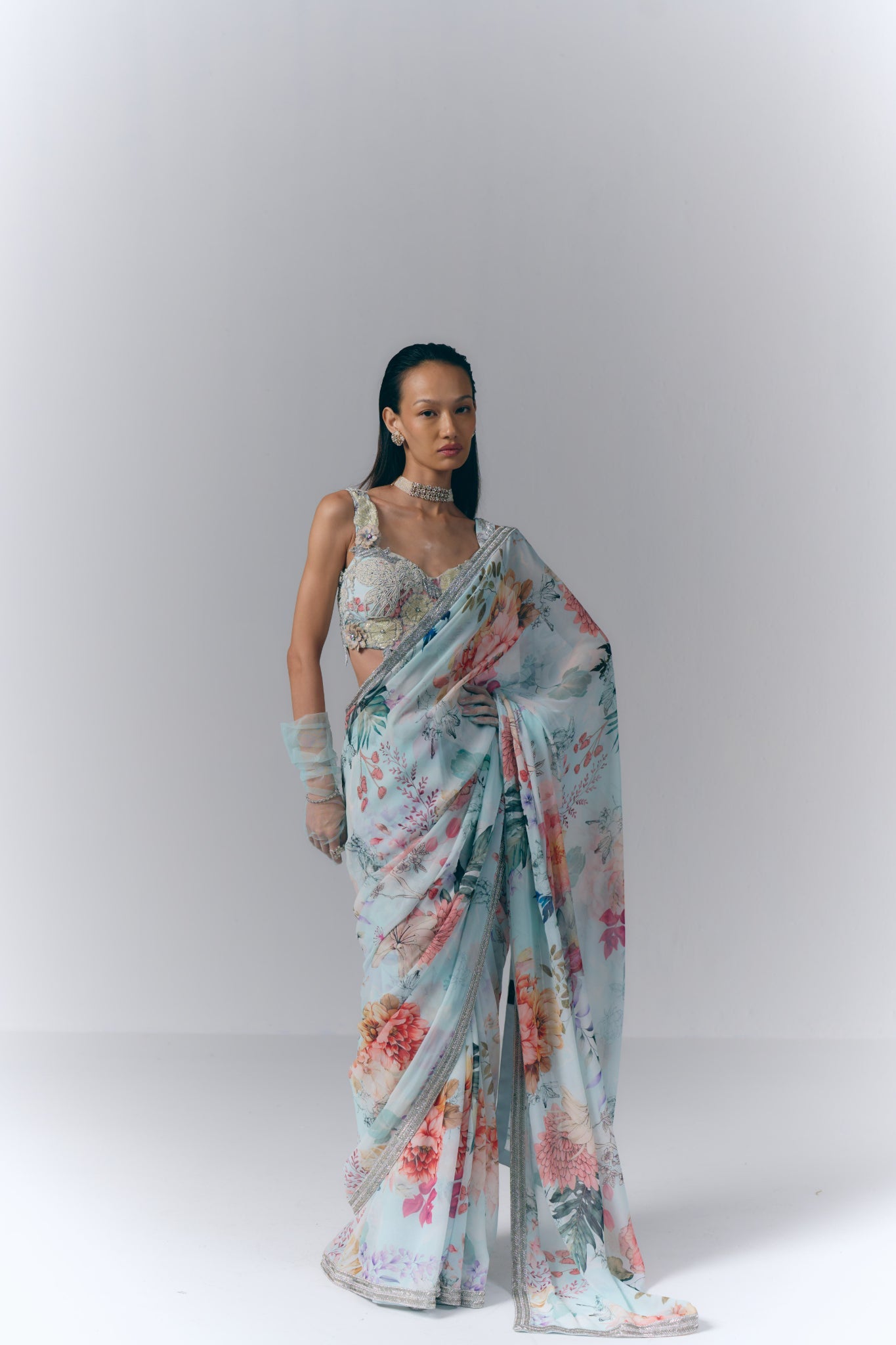 Ethereal Bloom Saree