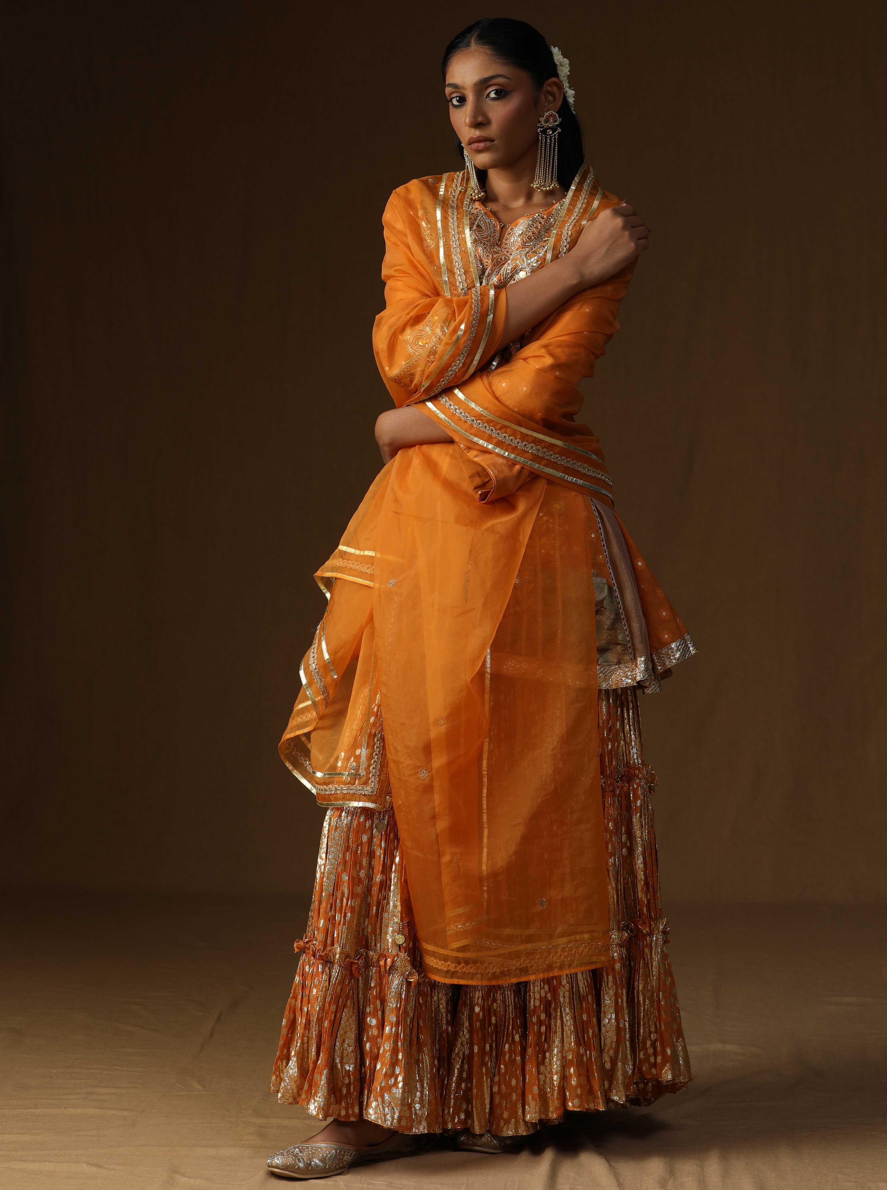 Rasika � Kesari Embroidered Sharara Set