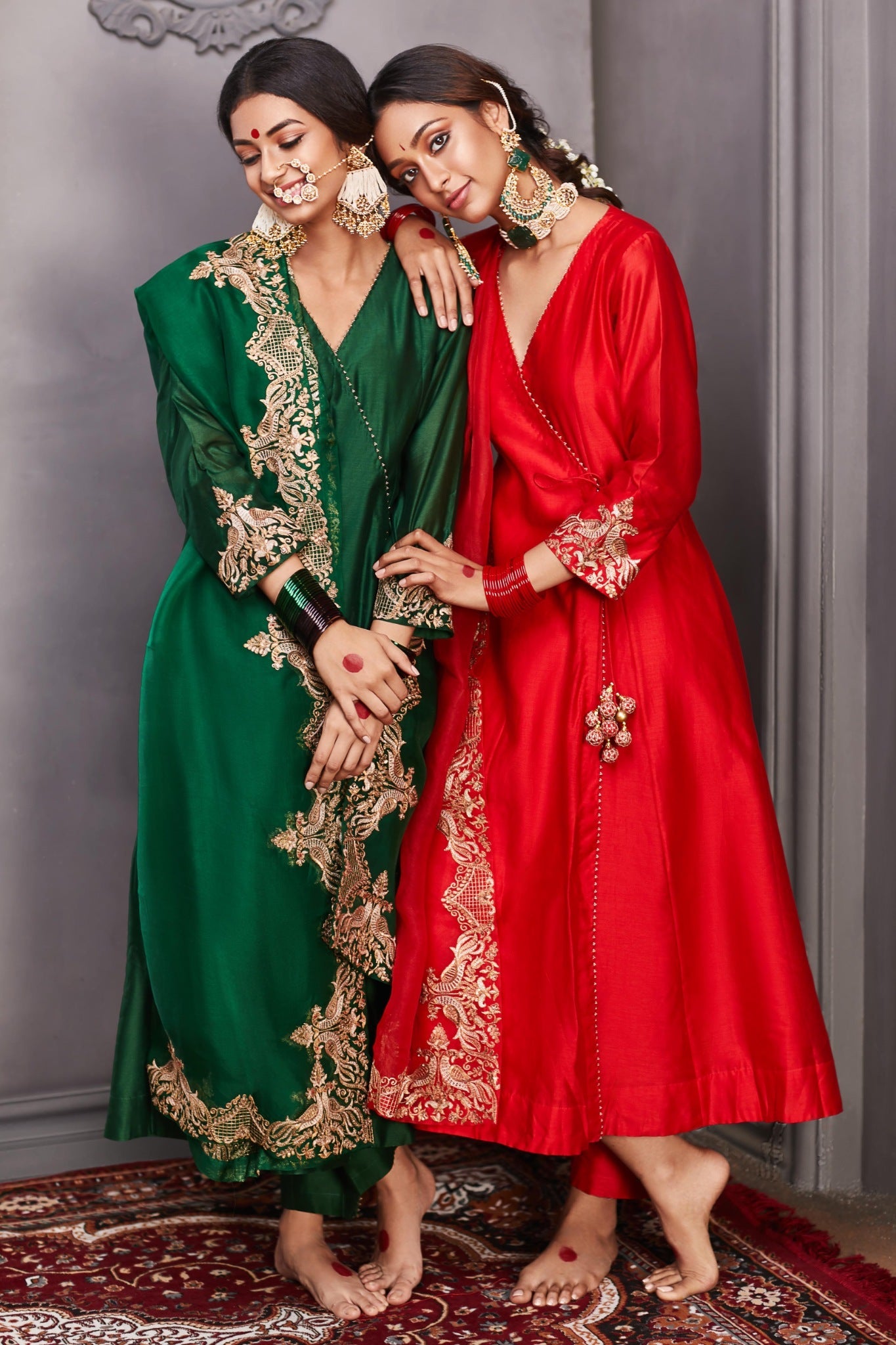 Peacock Angrakha set