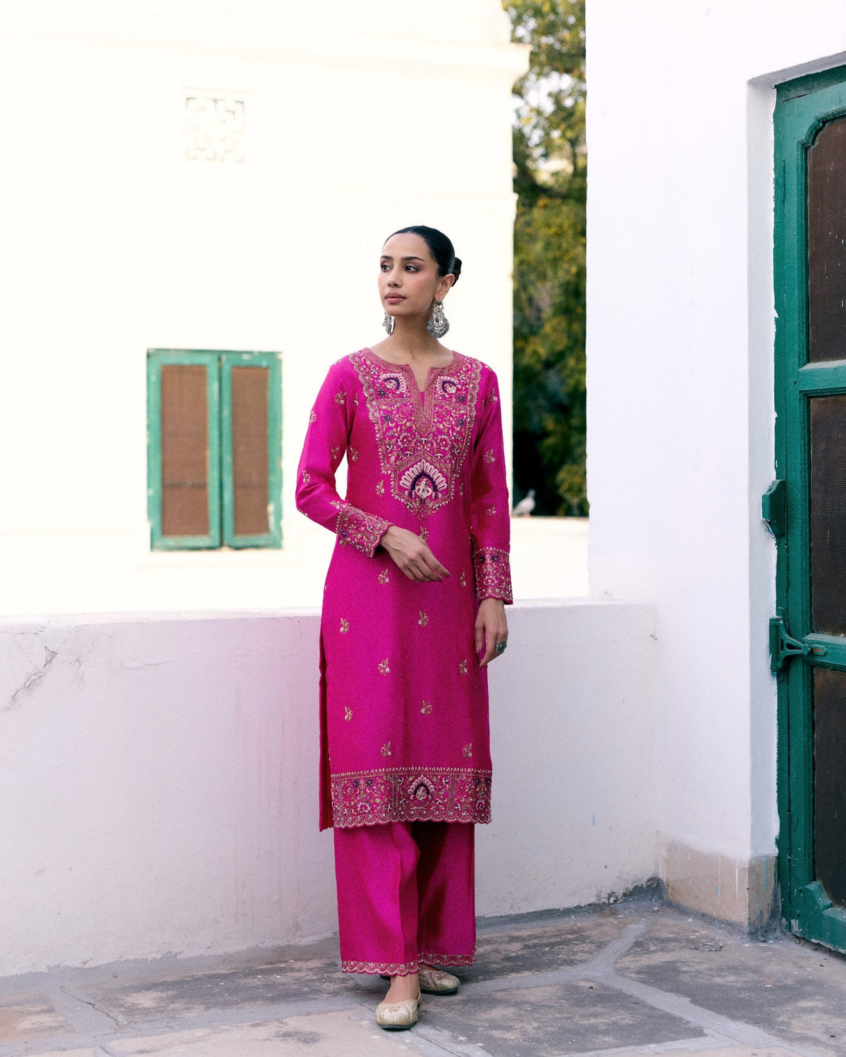 A Peacock in Bloom Kurta Set