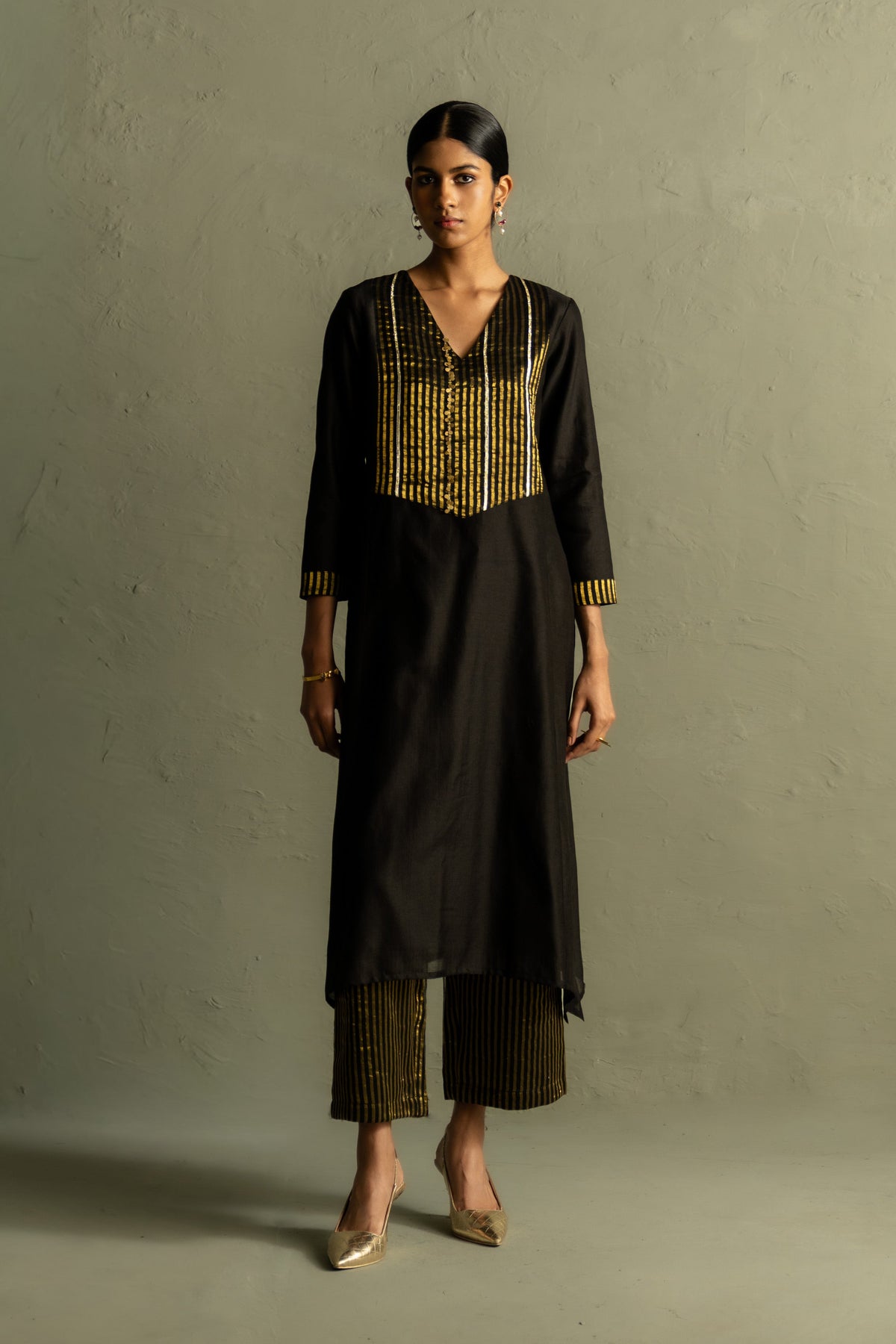 Ojas Tissue Patch Kurta Set