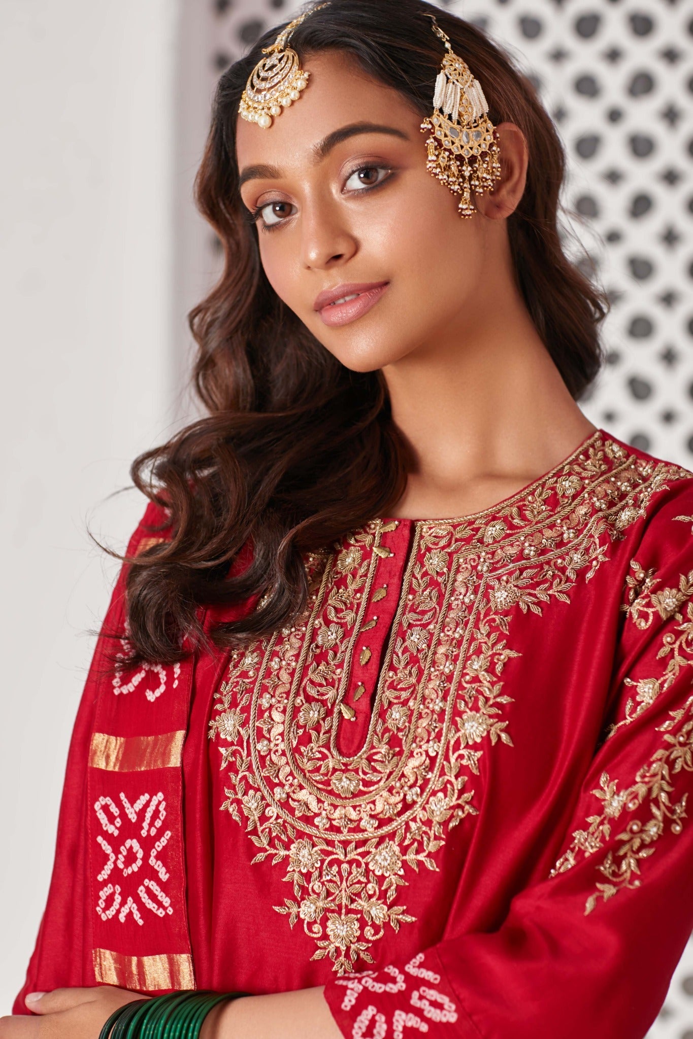 SAAZ Gharchola Gharara set