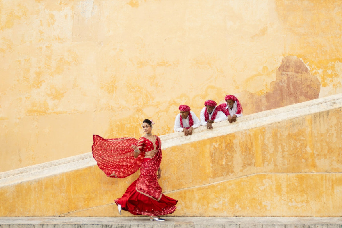 Bandhni lehenga saree