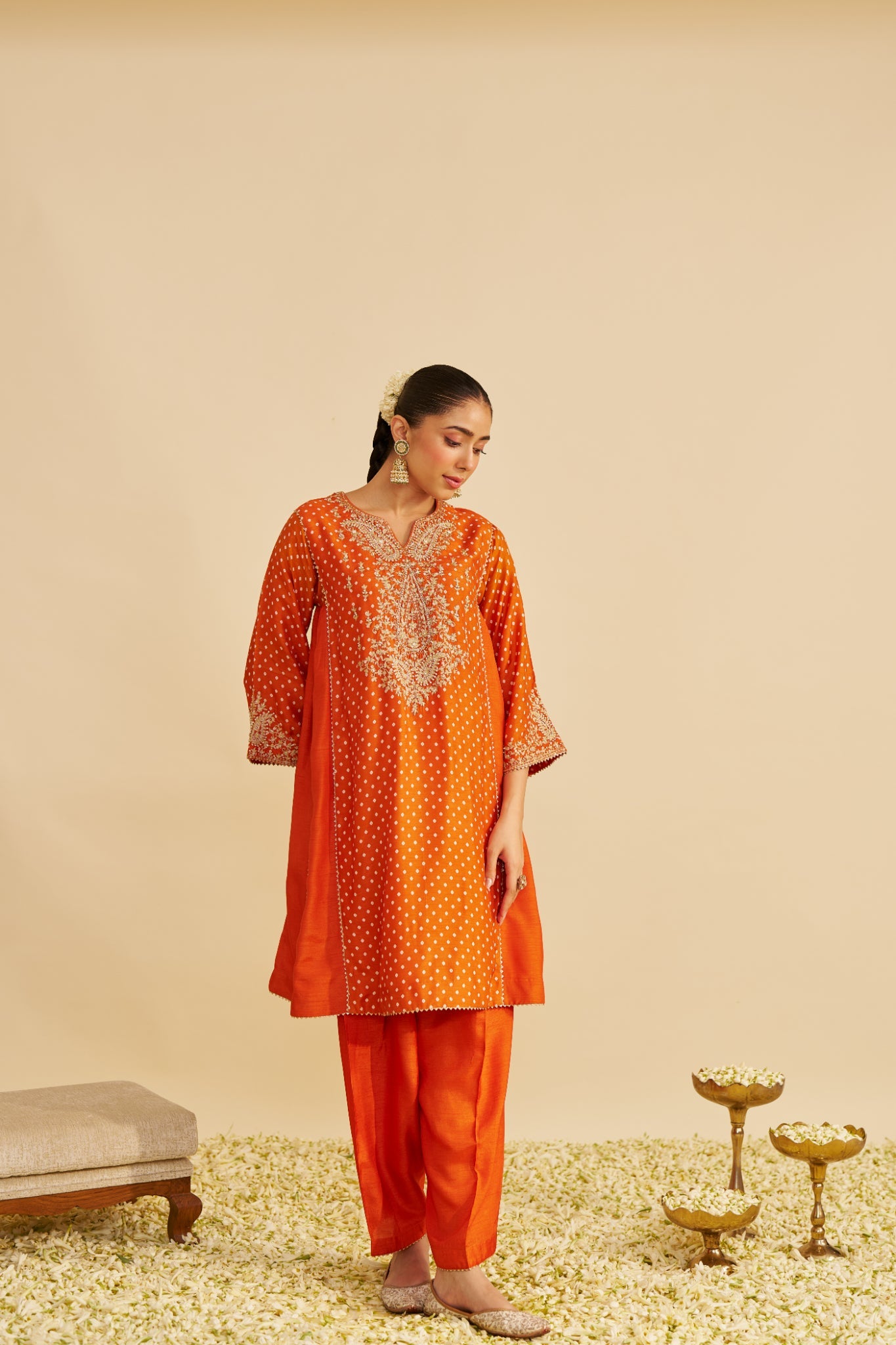 KAYRA - SHORT GATHERED CHAUGA WITH SALWAR