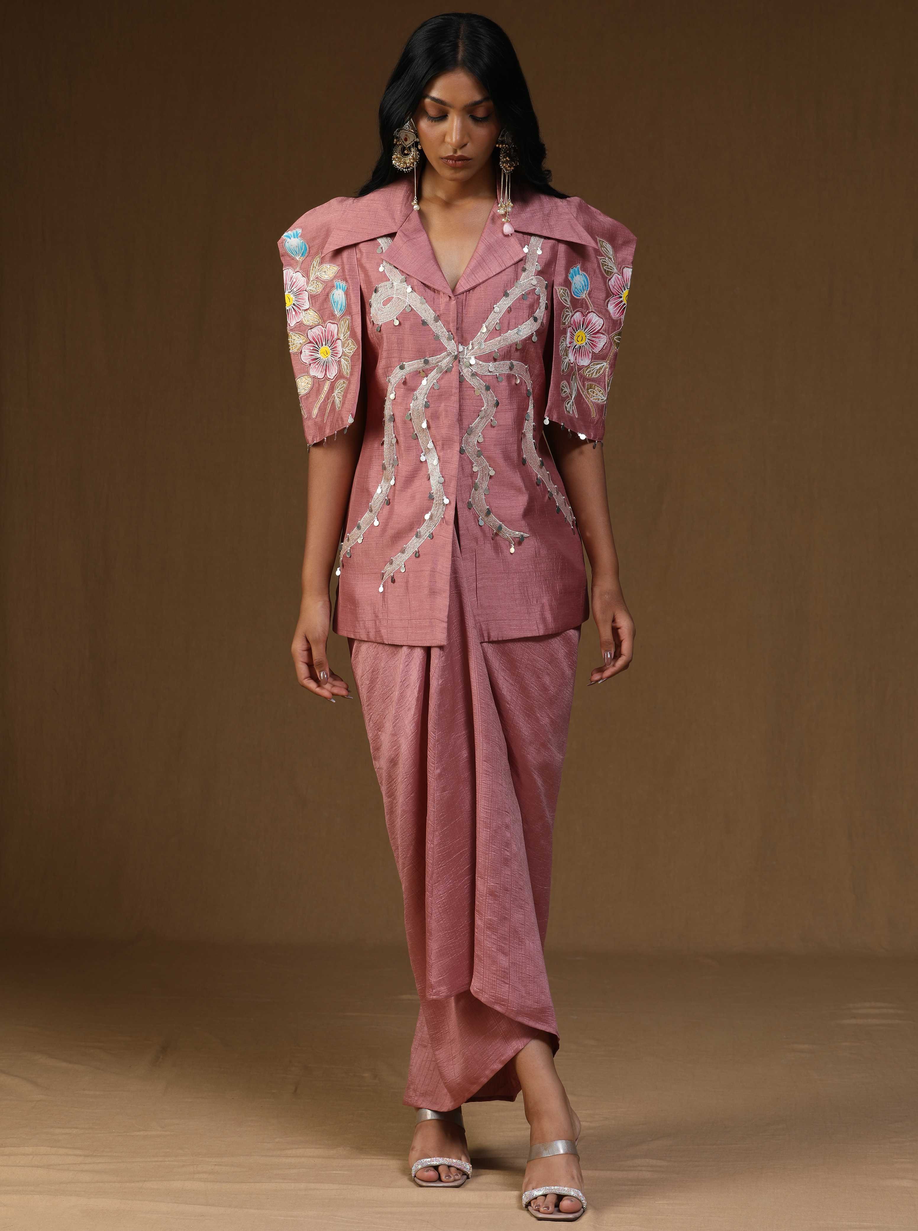 Chandrika � Komal Gulabi Indo-Western Set