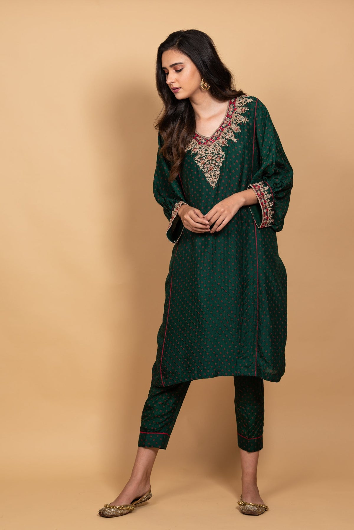 cord kaftan set