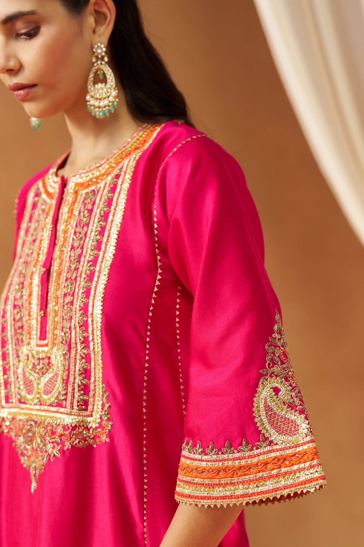 Riva deep blue chauga with salwar and dupatta