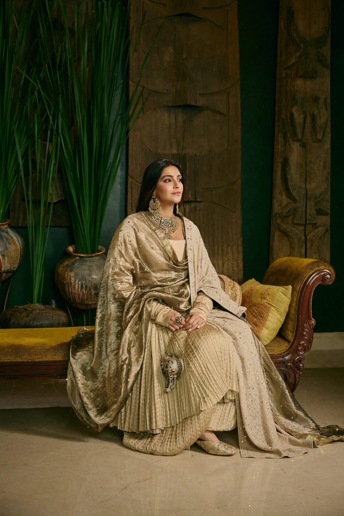 Sonam Kapoor in Swarnima Anarkali Set
