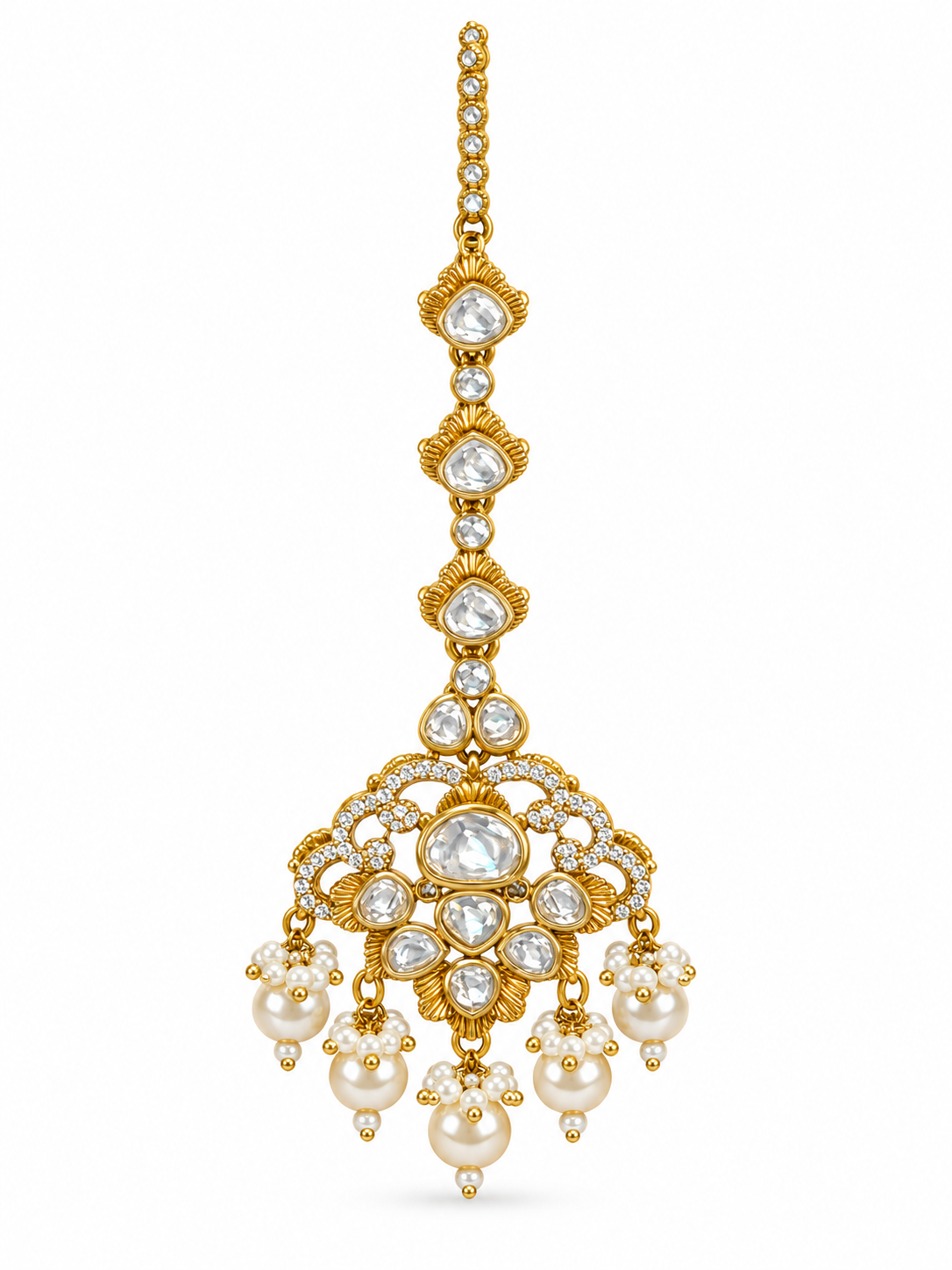 Kundan Floral Necklace and Earring Set
