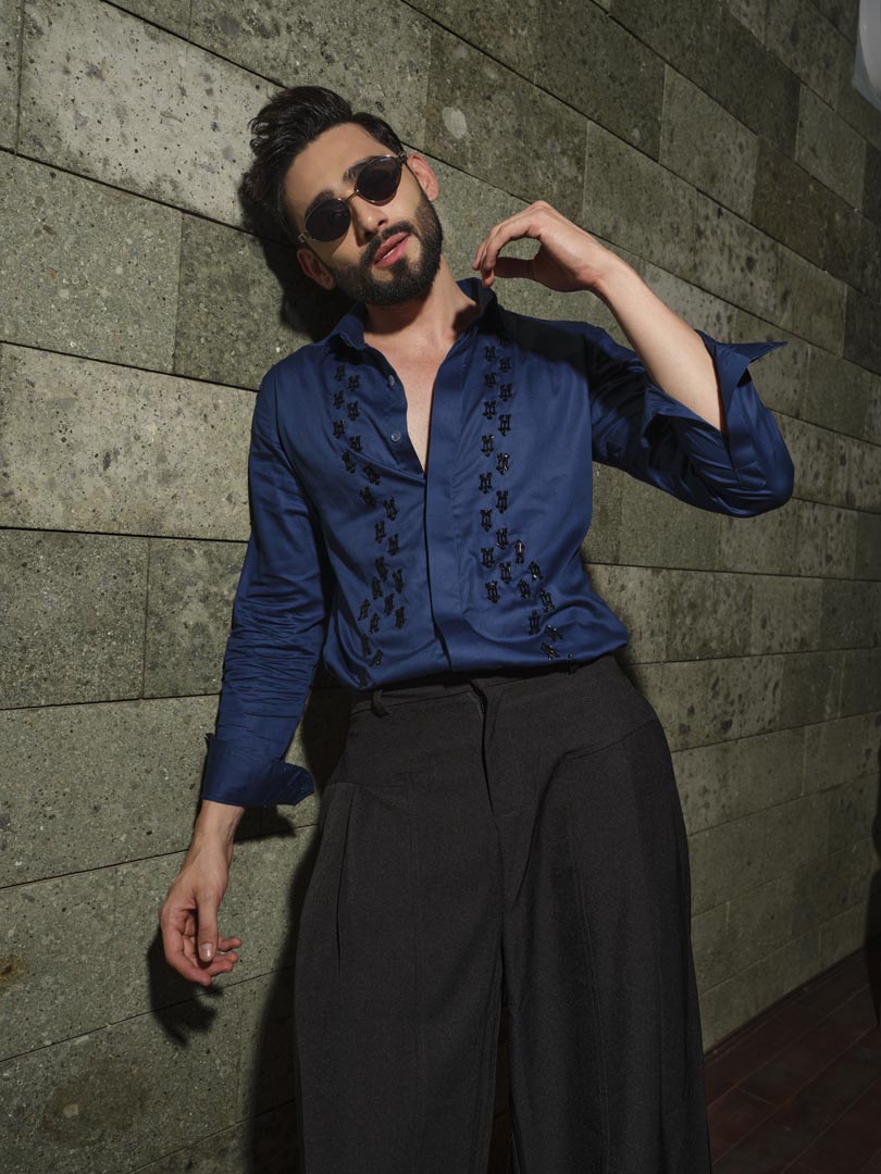 Black Arrow Blue Shirt