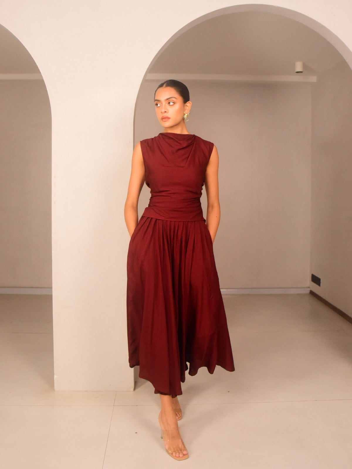 Ami Modal Cowl Top