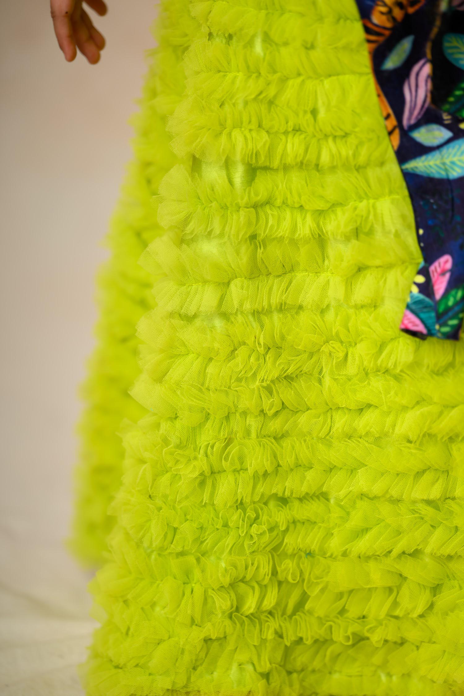 Hand embroidered Gown