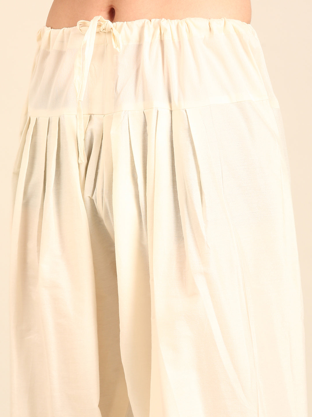 Rust Orange Bemberg Silk Kurta Set