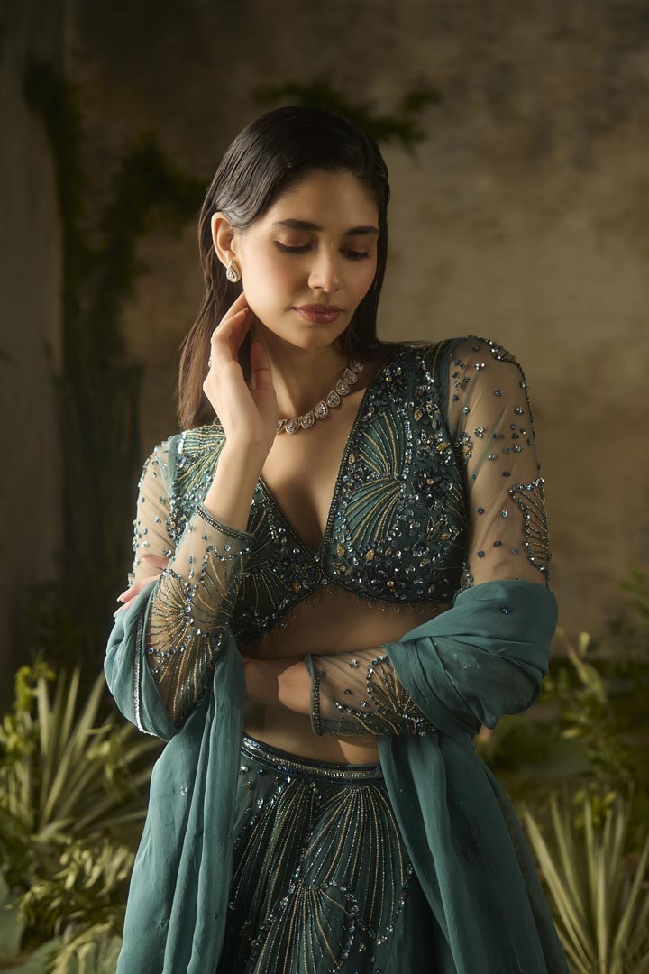 MYSTIC MOSS LEHENGA SET