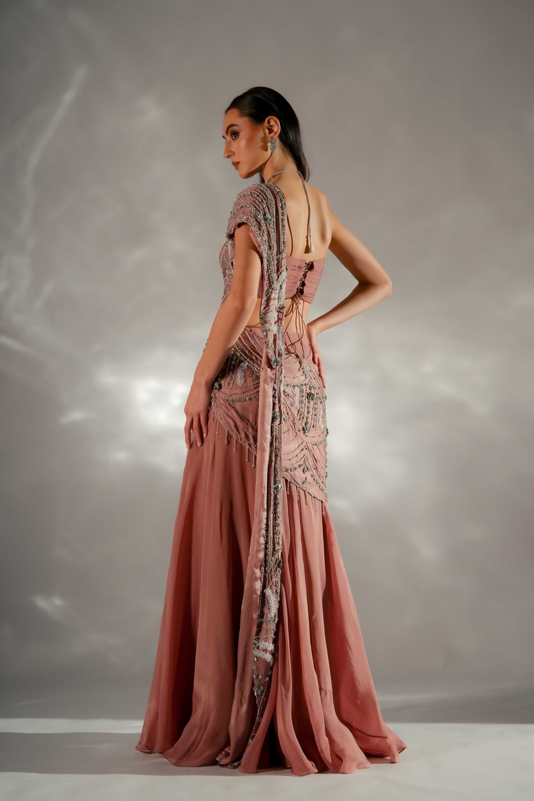 Moon veil Drape Saree