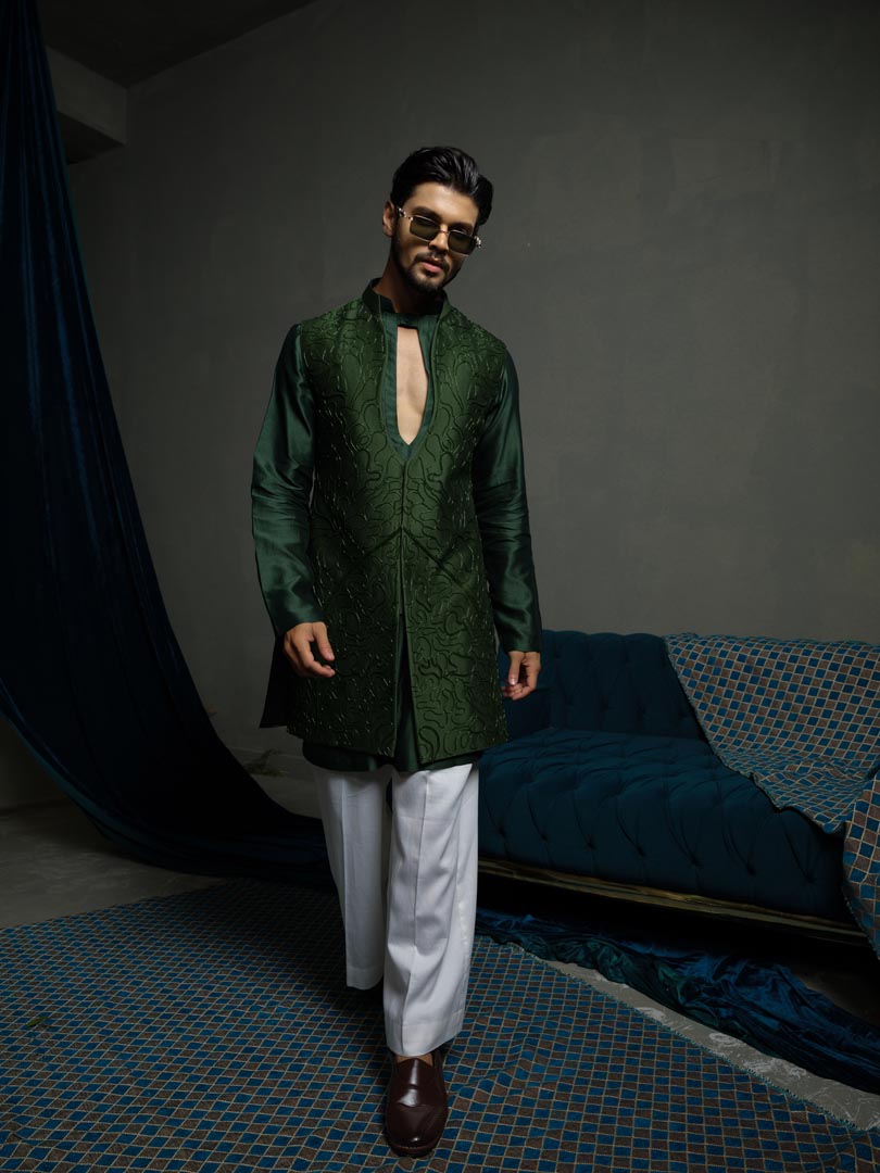 Forest long jacket Set