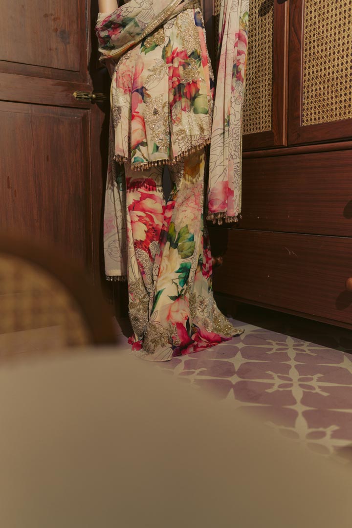 MULTICOLORED LEHENGA SET