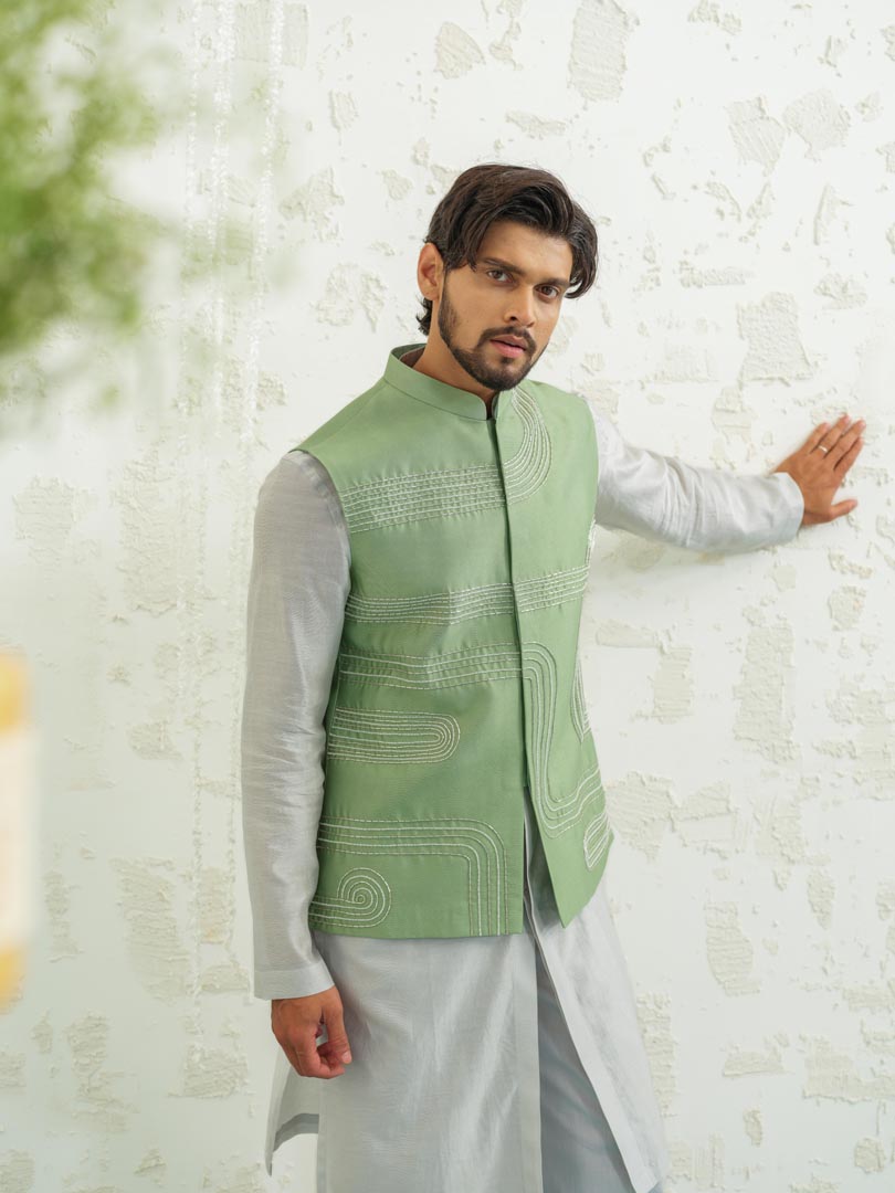 Geomtry Seafoam Bundi set