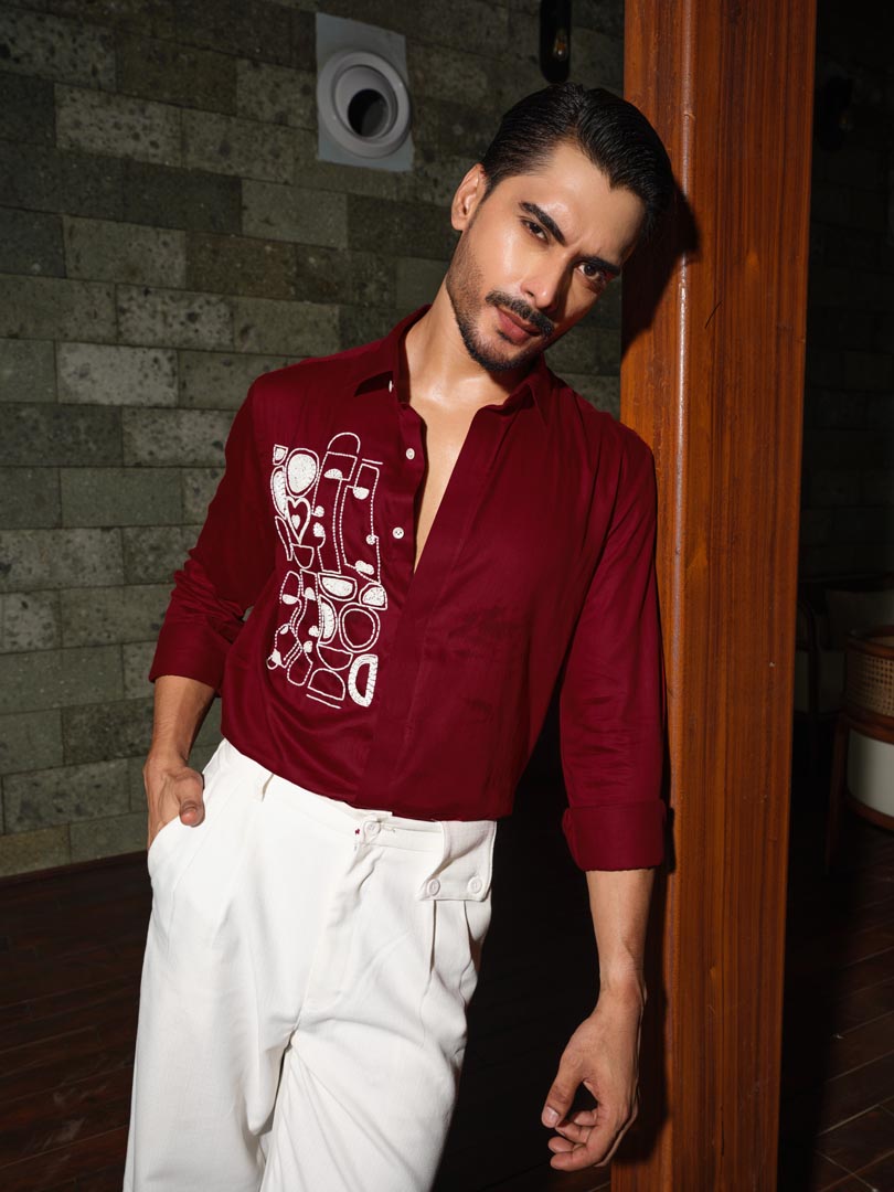 Red Artbeat Party Shirt