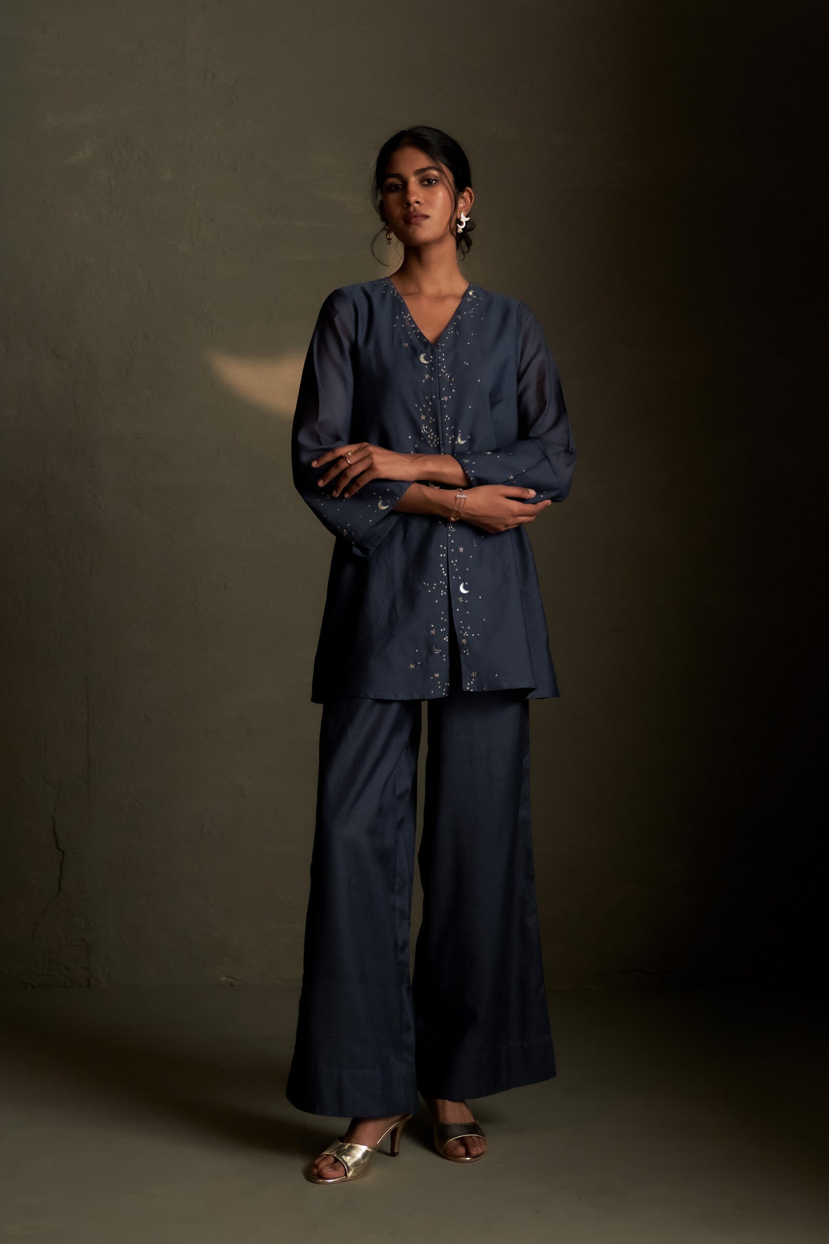 Chaand Sitara Set - Blue Dusk
