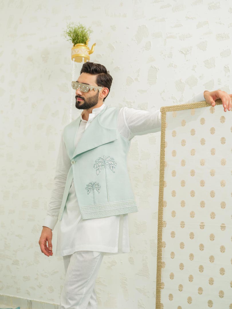 Flap Palm Blue Bundi set