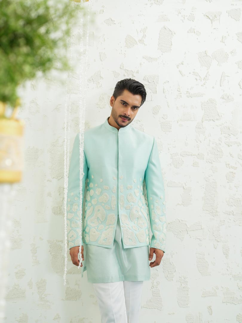 Amoeba Blue Jodhpuri set