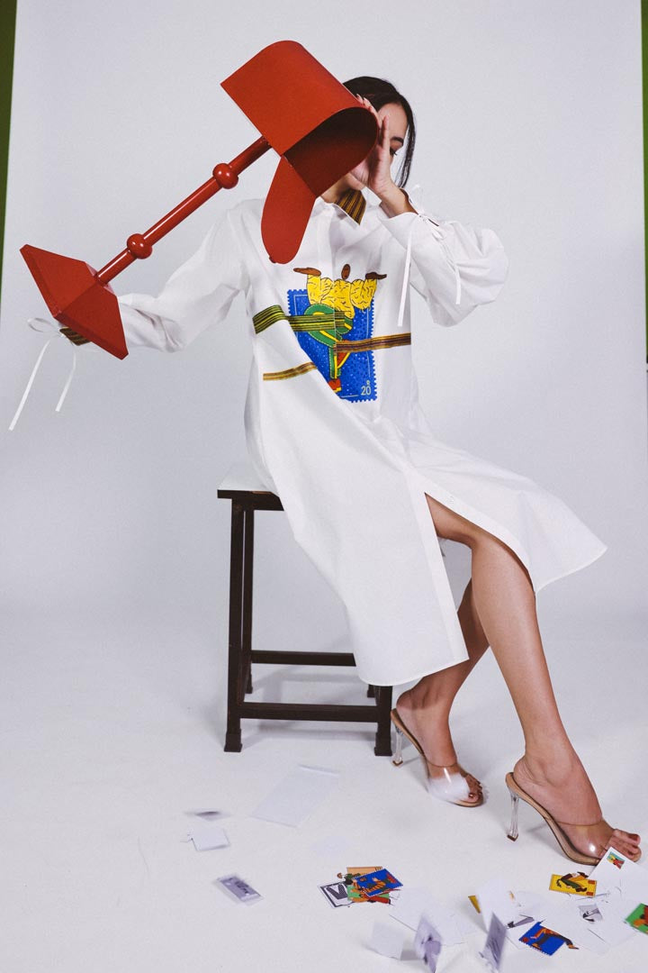 Stamp Shirtdress